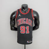 Camisa NBA Chicago Bulls #91 Rodman - Flyers Black