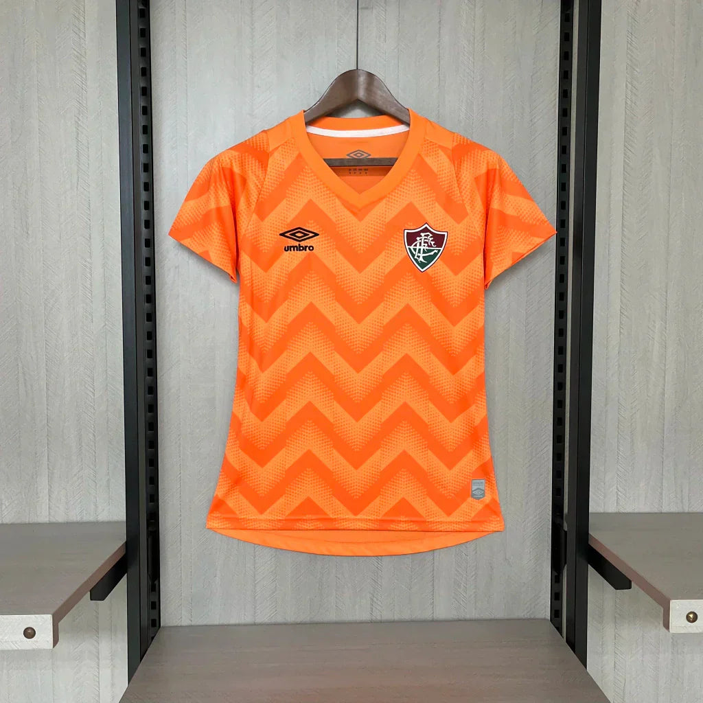 Camisa Fluminense Goleiro 24/25 Torcedor Umbro Feminina - Laranja