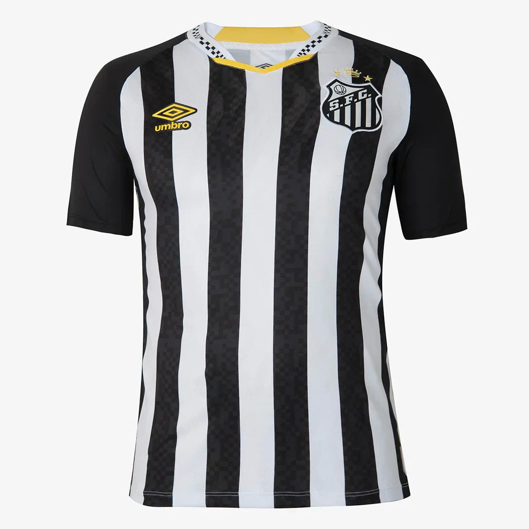 Camisa Santos II 25/26 Torcedor Umbro Masculina - Preto+Branco