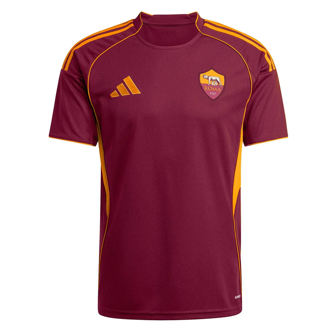 Camisa Roma Home 25/26 s/n Torcedor Adidas Masculina - Bordô
