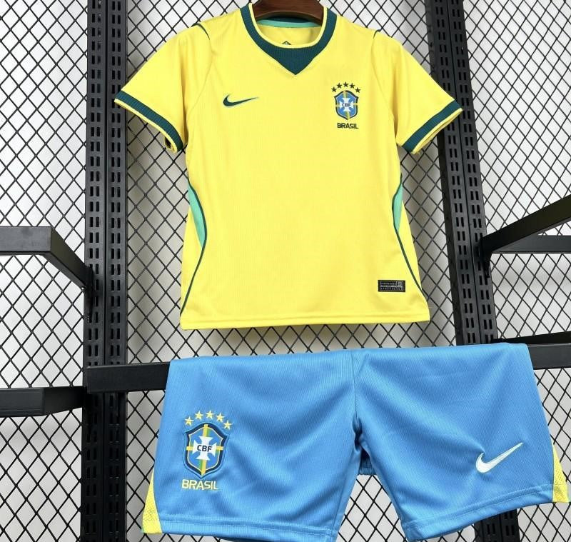 Conjunto Infantil Seleção Brasil l 26/27 - Amarelo