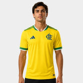 Camisa Masculina Flamengo 2026 -2027 - Amarelo+Verde
