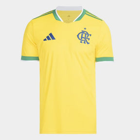 Camisa Masculina Flamengo 2026 -2027 - Amarelo+Verde