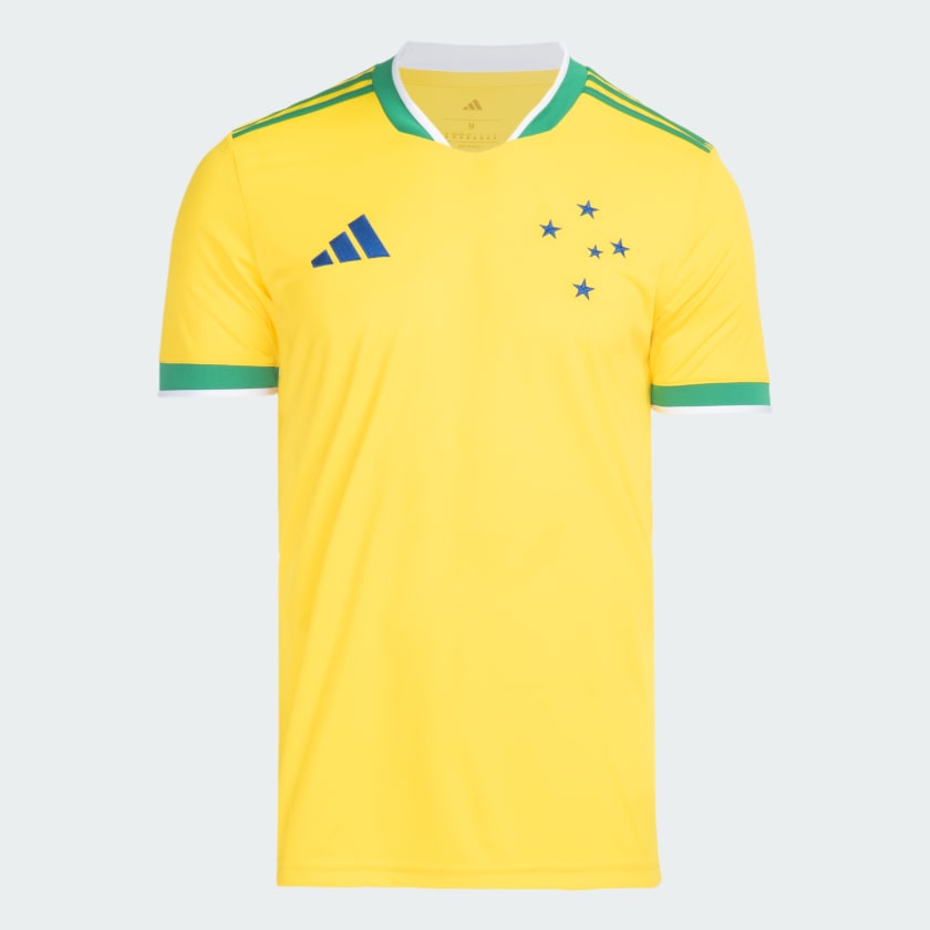 Camisa Masculina Cruzeiro 2026 -2027 - Amarelo+Verde