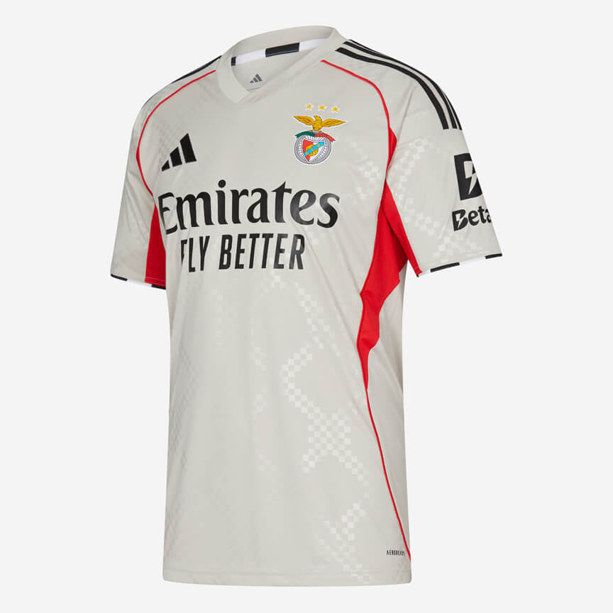 Camisa Benfica Bege 25/26 Masculina - Lançamento