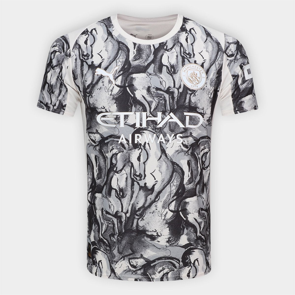 Camisa Manchester City Prematch 26/27 Puma Masculina - Branco