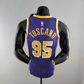 Camisa NBA Lakers #95 Toscano Roxa 75° Aniversário  - 23/24