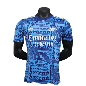 Camisa pré-jogo do Arsenal 25/26 - Azul - Versão Jogador