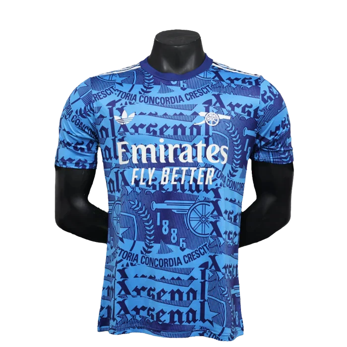 Camisa pré-jogo do Arsenal 25/26 - Azul - Versão Jogador