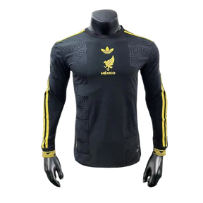 Camisa México 25/26 Gold Cup Edition - Preta - Manga Longa