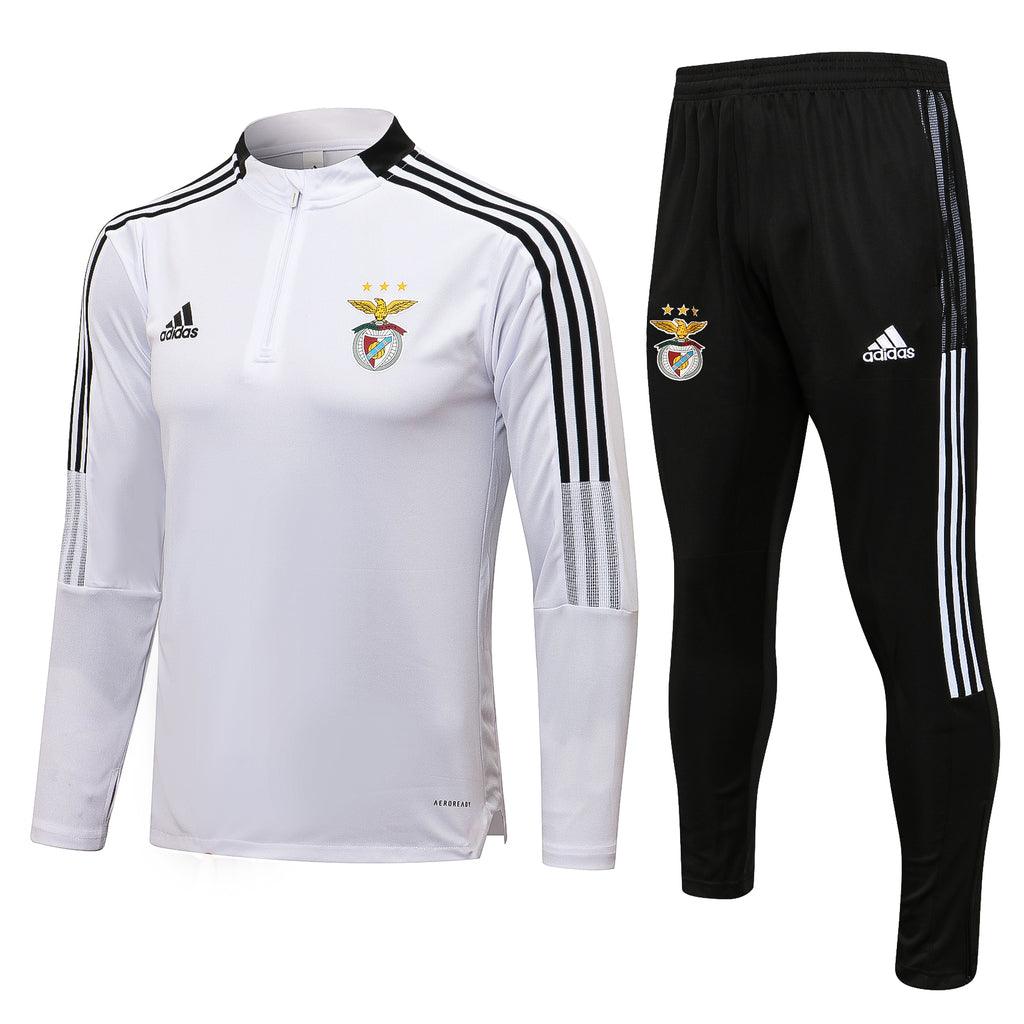 Conjunto Inverno Benfica Branca Adidas - Com Ziper