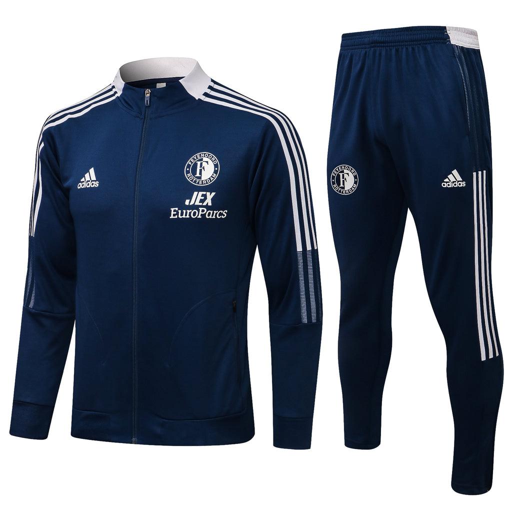 Conjunto Inverno Feyenoord Azul Adidas - Com Fecho