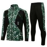 Conjunto Inverno Manchester City Preta e Verde Puma - Com Fecho