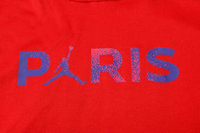 Conjunto Inverno PSG Vermelho e Preto Jordan - Com Capuz