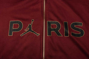 Conjunto Inverno PSG Vinho e Preto Jordan - Com Fecho e Capuz