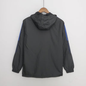 Corta-vento Manchester United Adidas - Preto e Azul