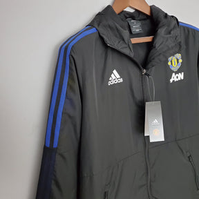 Corta-vento Manchester United Adidas - Preto e Azul