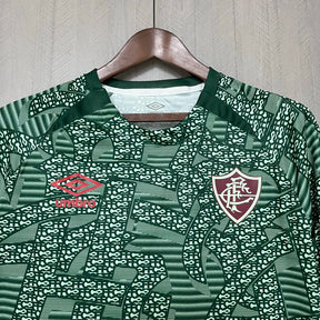 Camisa Fluminense verde pré-jogo 24/25 Torcedor Umbro Masculina - Verde