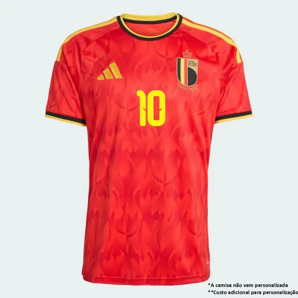 Camisa Bélgica I Adidas 26/27 Vermelha